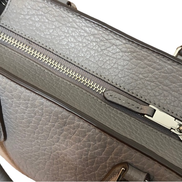 Kate Spade New York Leighton Small Grey Satchel Bag 10” L X 7” H X 4” W - Picture 6 of 9